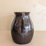 Extra Large Dark Brown Primitive Pitcher/Vase