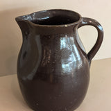 Extra Large Dark Brown Primitive Pitcher/Vase