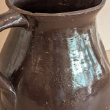 Extra Large Dark Brown Primitive Pitcher/Vase