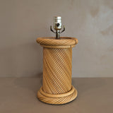 Vintage Chunky Pencil Reed Column Lamp