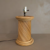 Vintage Chunky Pencil Reed Column Lamp