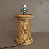 Vintage Chunky Pencil Reed Column Lamp