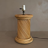 Vintage Chunky Pencil Reed Column Lamp