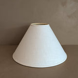 Vintage Cream Linen Empire Lampshade