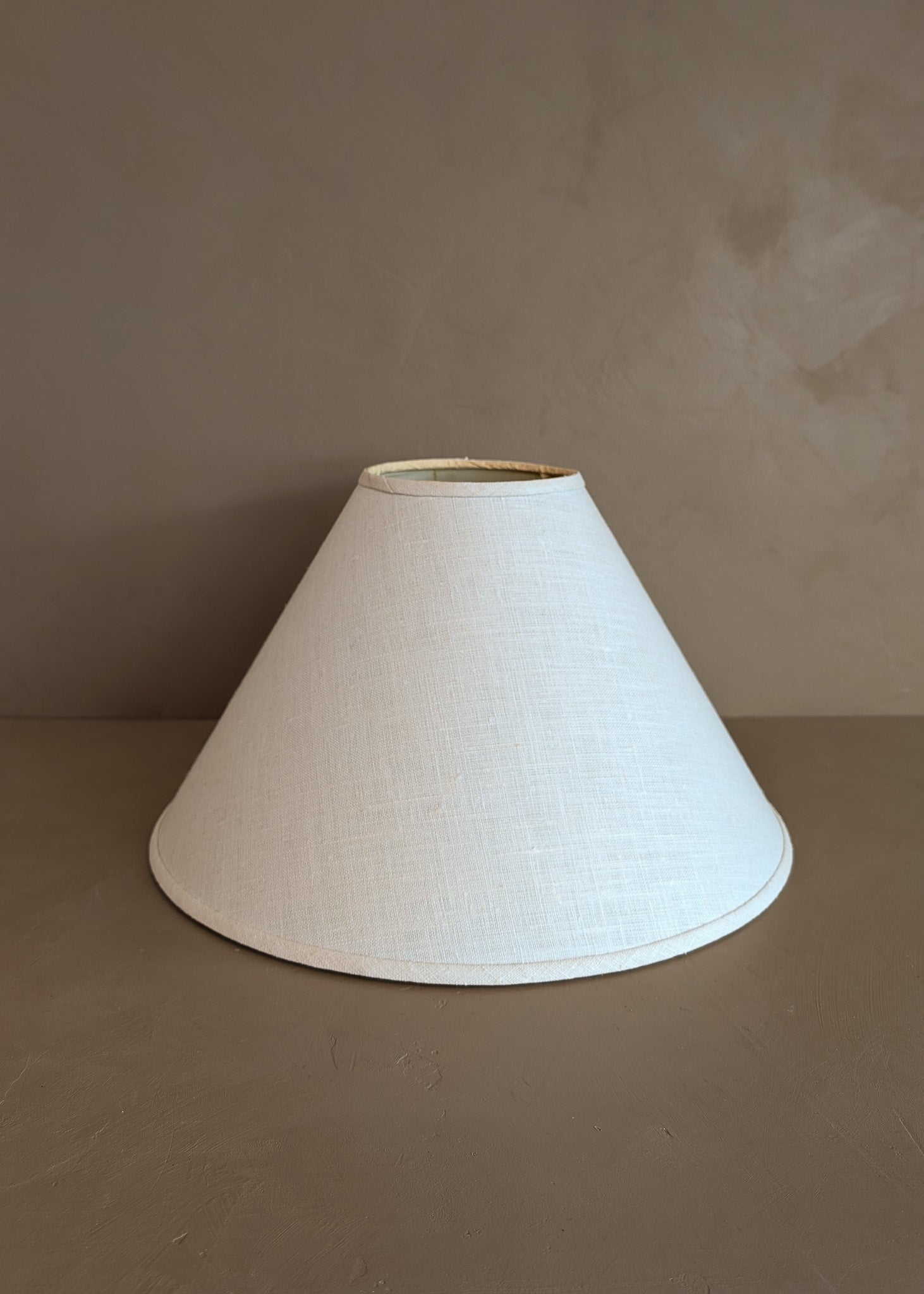 Vintage Cream Linen Empire Lampshade