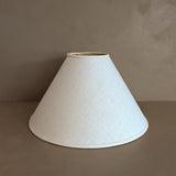 Vintage Cream Linen Empire Lampshade