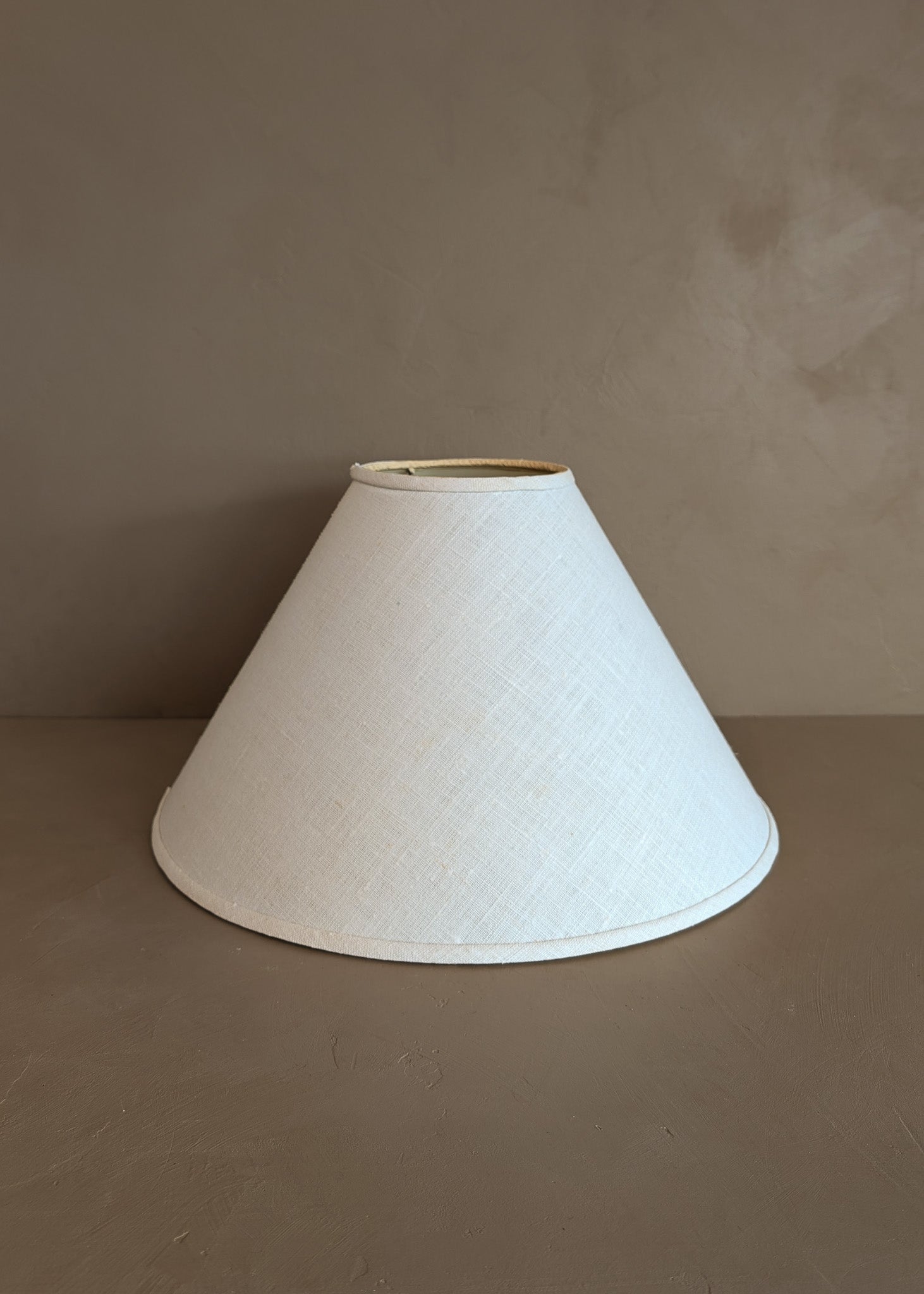 Vintage Cream Linen Empire Lampshade