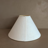 Vintage Cream Linen Empire Lampshade