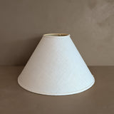 Vintage Cream Linen Empire Lampshade