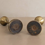 Pair of Midcentury Swedish Brass Candleholders