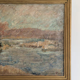 Signed and Framed 1935 Danish Impressionist Landscape Oil Painting