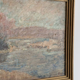 Signed and Framed 1935 Danish Impressionist Landscape Oil Painting