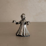 Petite Vintage Silver Choir Child Candelabra