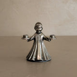 Petite Vintage Silver Choir Child Candelabra