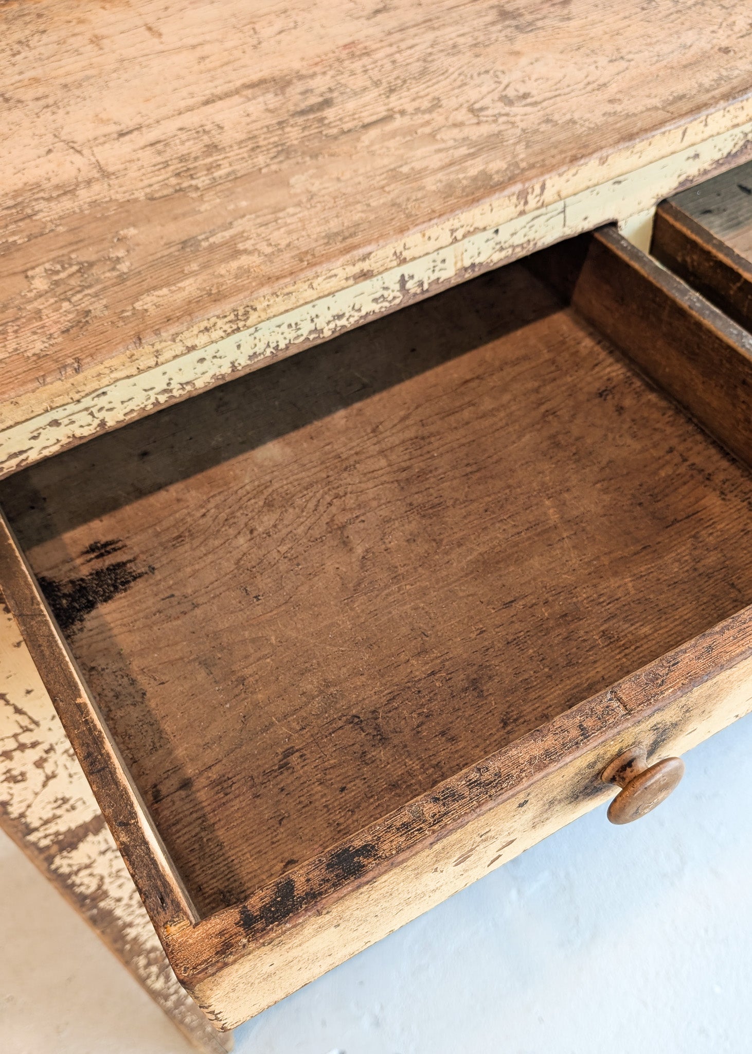 Early 1800s Rare Yellow Painted Jelly Cabinet with Eagle Scroll Gallery