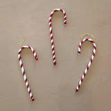 Set of 3 Vintage Thin Plastic Candy Canes