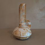 Unique Vintage Neutral Handled Studio Pottery Vase