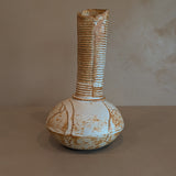 Unique Vintage Neutral Handled Studio Pottery Vase