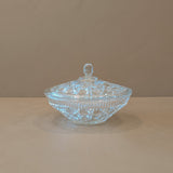 Vintage Lidded Glass Candy Dish