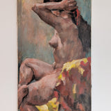 Large Colorful Nude Impressionist Painting by Thelma Thal