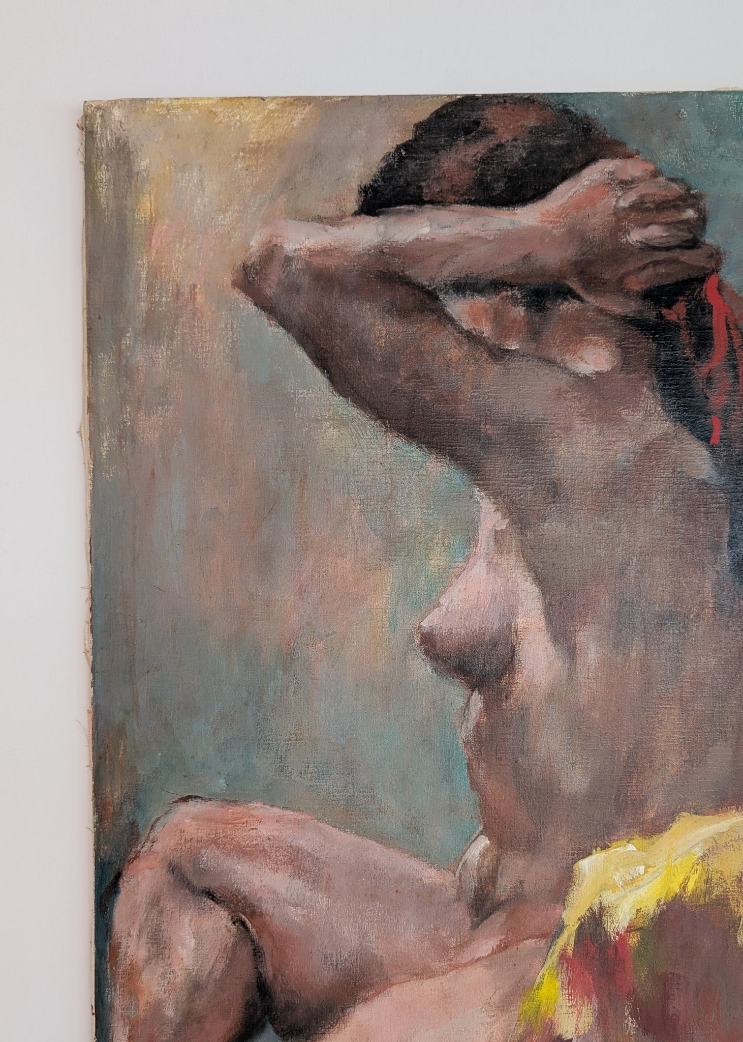 Large Colorful Nude Impressionist Painting by Thelma Thal