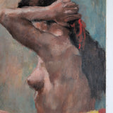 Large Colorful Nude Impressionist Painting by Thelma Thal