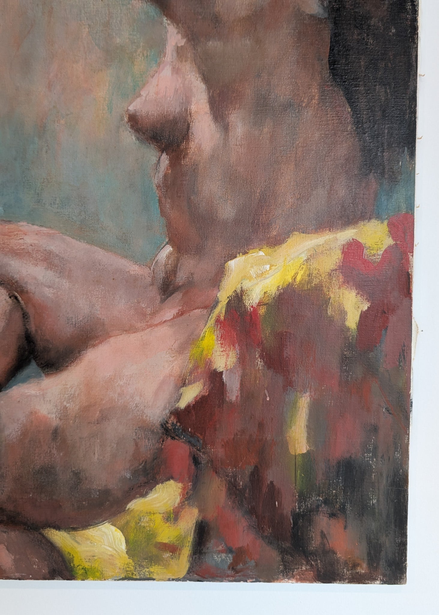 Large Colorful Nude Impressionist Painting by Thelma Thal