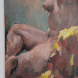 Large Colorful Nude Impressionist Painting by Thelma Thal