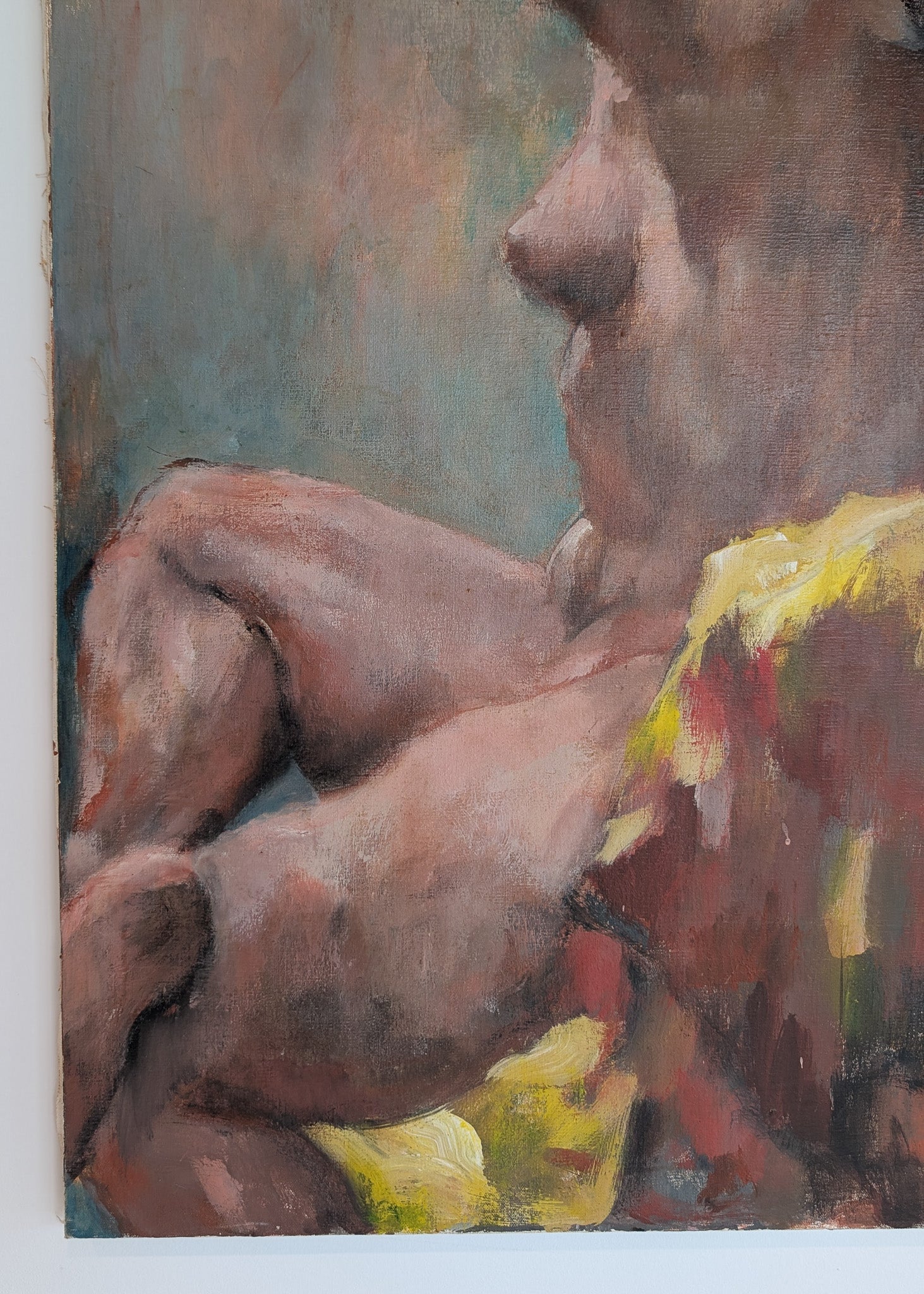 Large Colorful Nude Impressionist Painting by Thelma Thal