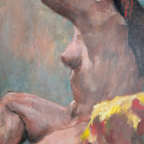 Large Colorful Nude Impressionist Painting by Thelma Thal