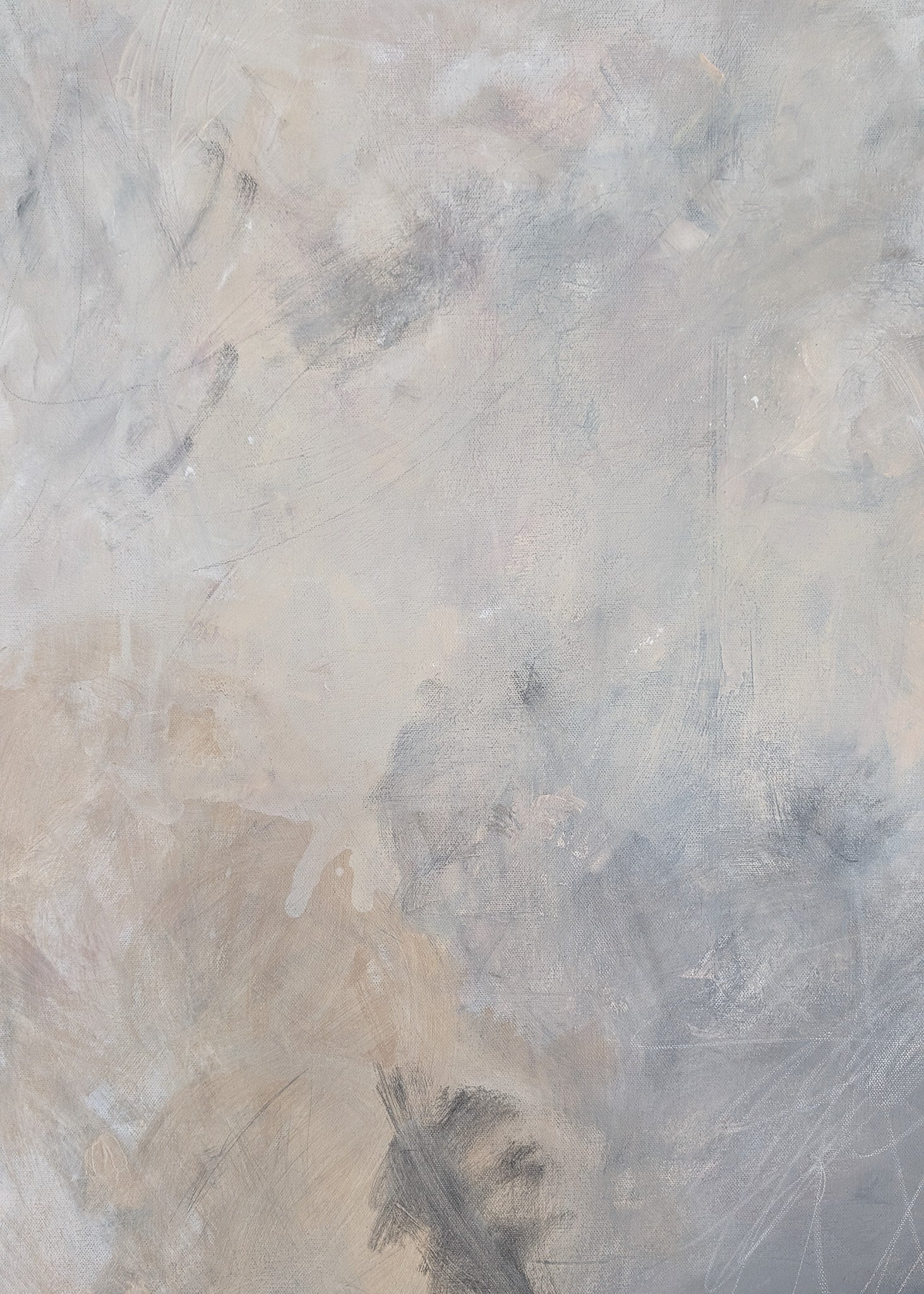 "I Must" Original 36" x 36" Large Neutral Abstract Painting