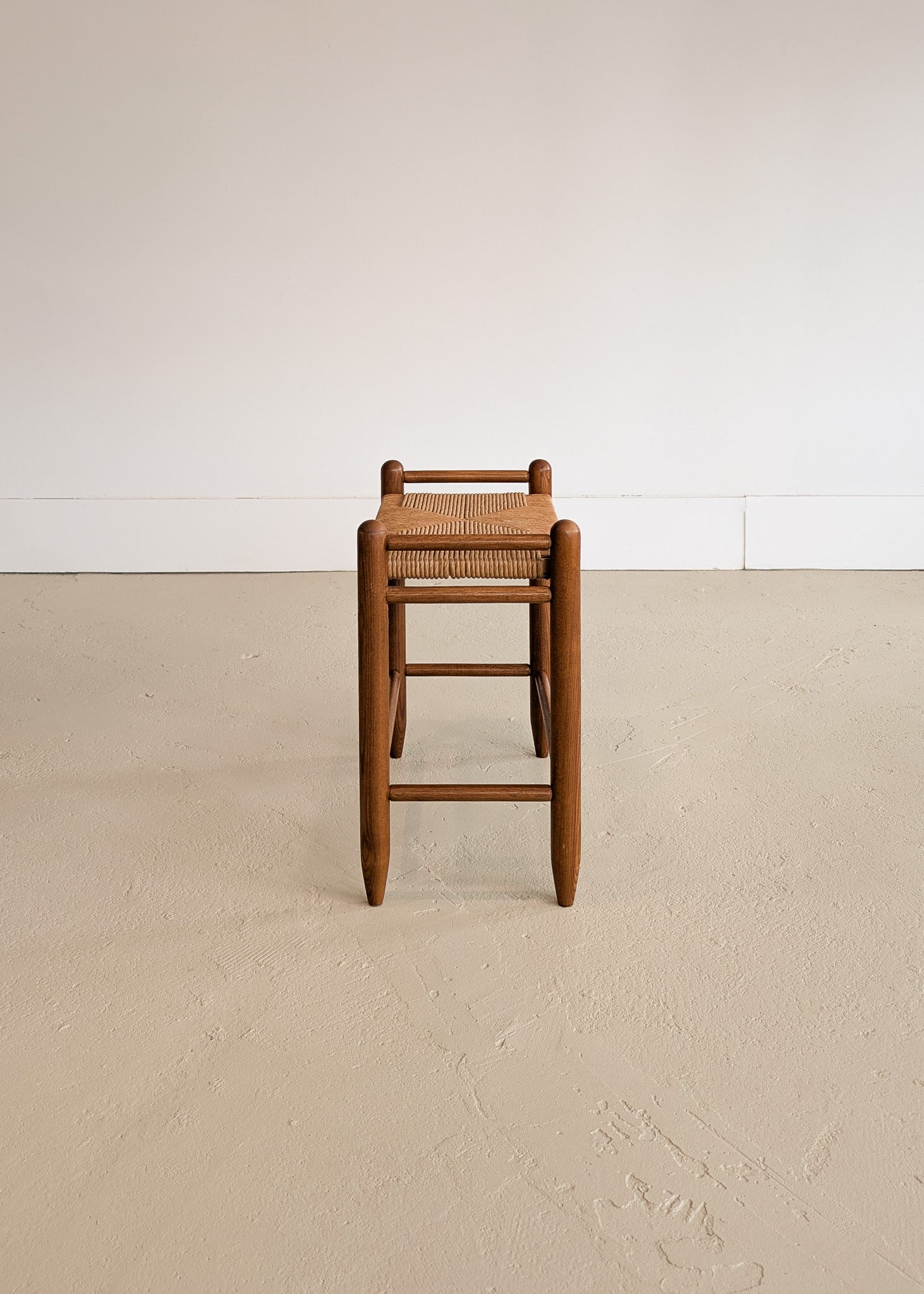 Danish-Style Paper Cord and Wood Stool #1