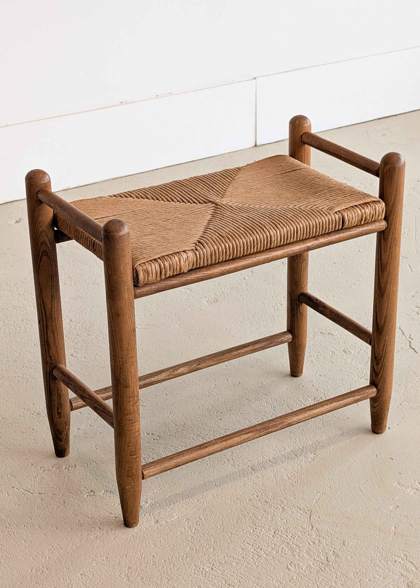 Danish-Style Paper Cord and Wood Stool #2