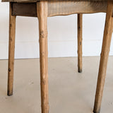 Pair of Midcentury French Brutalist Live Edge Elm Wood Side Tables