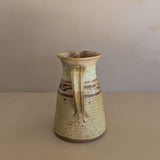 Vintage Neutral and Warm Signed Studio Pottery Pitcher