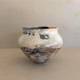 Neutral Signed Studio Pottery Raku Vase