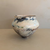 Neutral Signed Studio Pottery Raku Vase