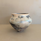 Neutral Signed Studio Pottery Raku Vase