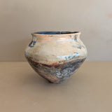 Neutral Signed Studio Pottery Raku Vase