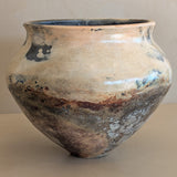 Neutral Signed Studio Pottery Raku Vase