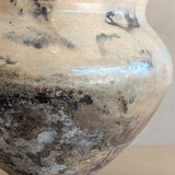 Neutral Signed Studio Pottery Raku Vase