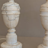 Pair of Vintage Italian Alabaster Lamps