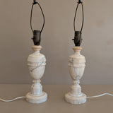 Pair of Vintage Italian Alabaster Lamps