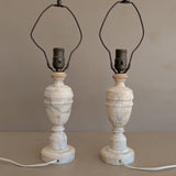 Pair of Vintage Italian Alabaster Lamps