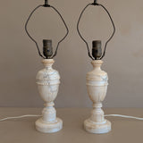 Pair of Vintage Italian Alabaster Lamps