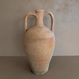 Vintage Amphora-Style Turkish Olive Oil Jug with Wavy Freeform Etchings #4 - 17-1/2" Height