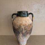 Vintage Amphora-Style Turkish Olive Oil Jug #10 - 18-1/2" Height