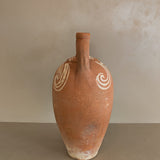 Vintage Turkish Olive Oil Jug with Freeform Motifs #11 - 17-1/2" Height