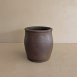 Antique Dark Brown Crock