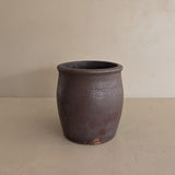 Antique Dark Brown Crock
